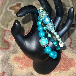 Under the sea 🌊 glass bead stack